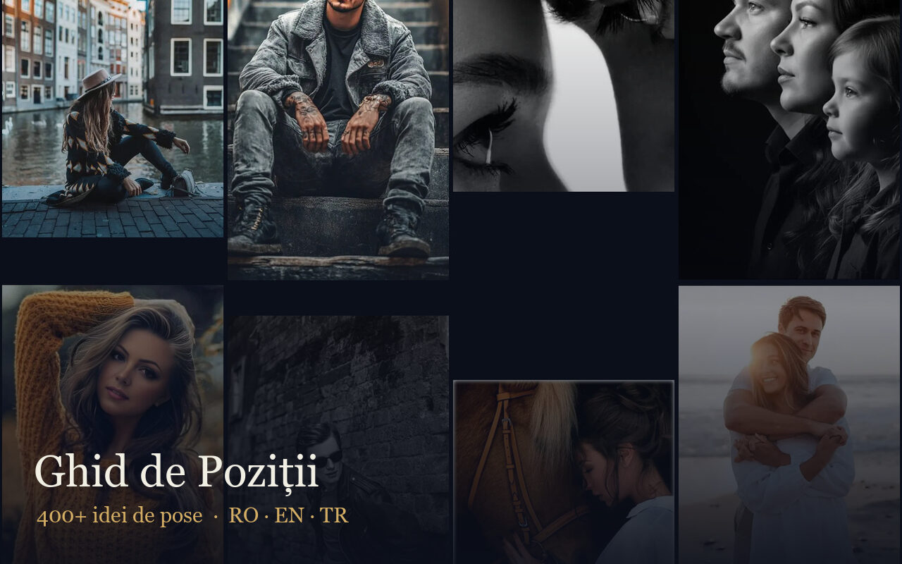 Previzualizare Ghid de Poziții — grilă cu idei de pose foto